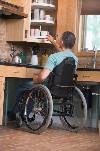 Cocina adaptada a una silla de ruedas