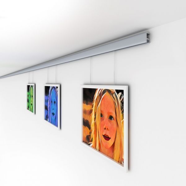 Rieles de pared para colgar cuadros